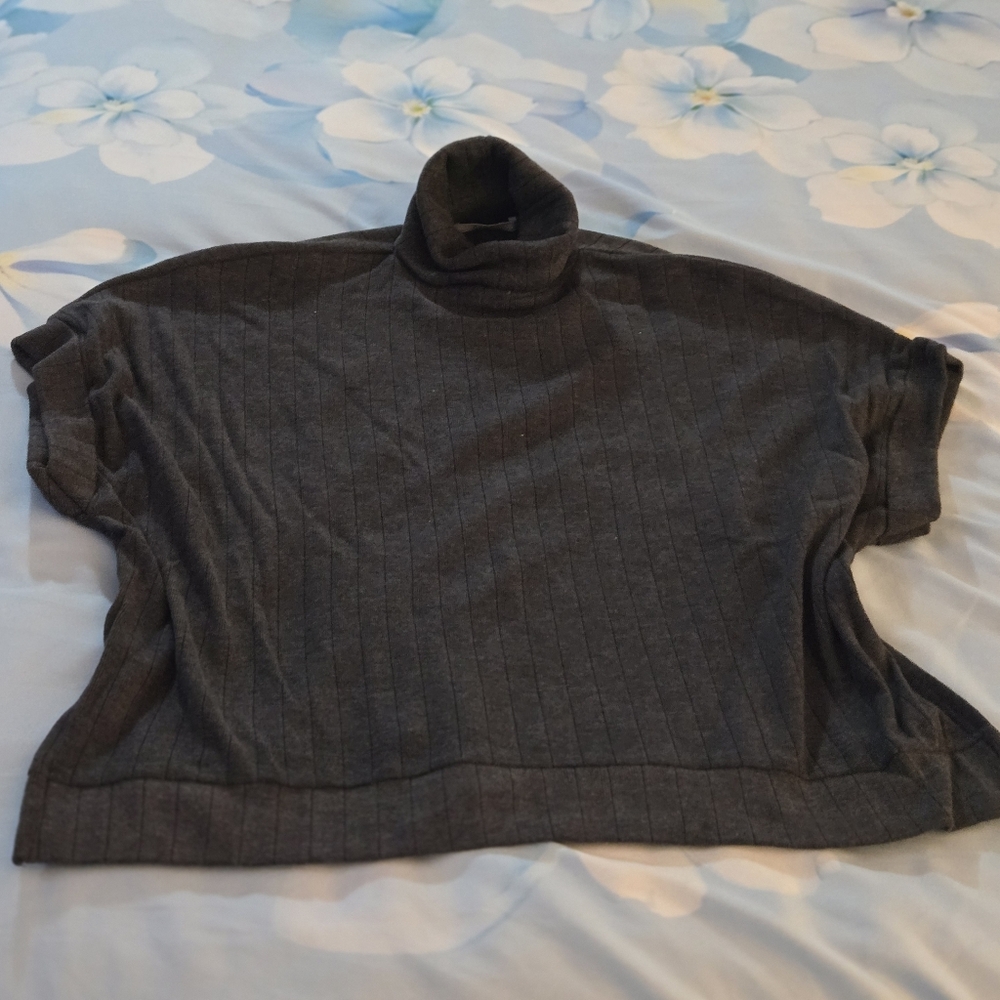 Zara Charcoal Knit Top Small
